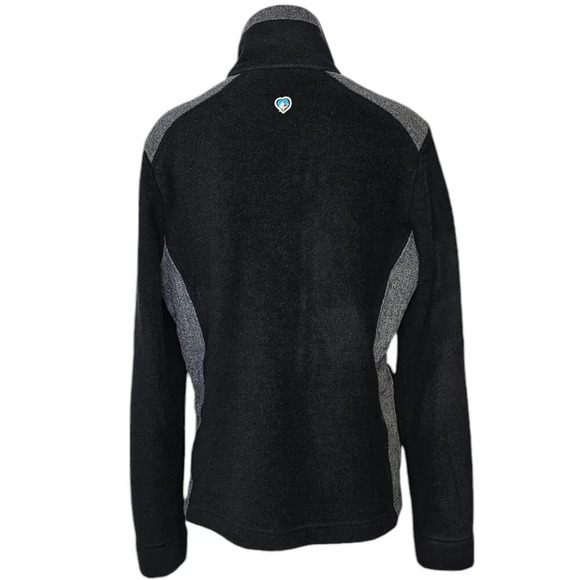 Kuhl Womens Aurora "alfpaca" Fleece Full Zip Jacket Size Medium Black Outdoor - Picture 2 of 7